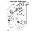 Whirlpool 4YED25DQAW00 icemaker diagram