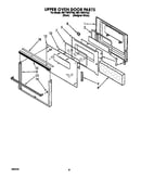 Upper oven door