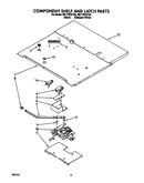 Component shelf and latch
