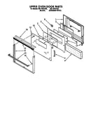 Upper oven door