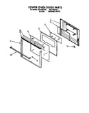 Lower oven door