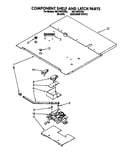 Component shelf and latch