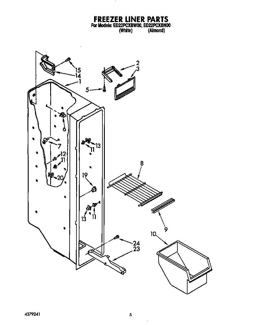 Freezer liner