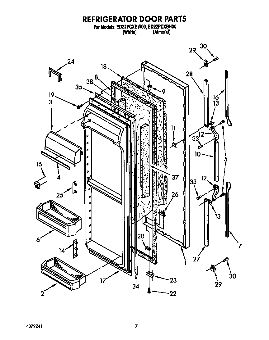 Refrigerator door
