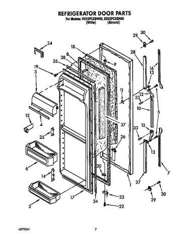 Refrigerator door