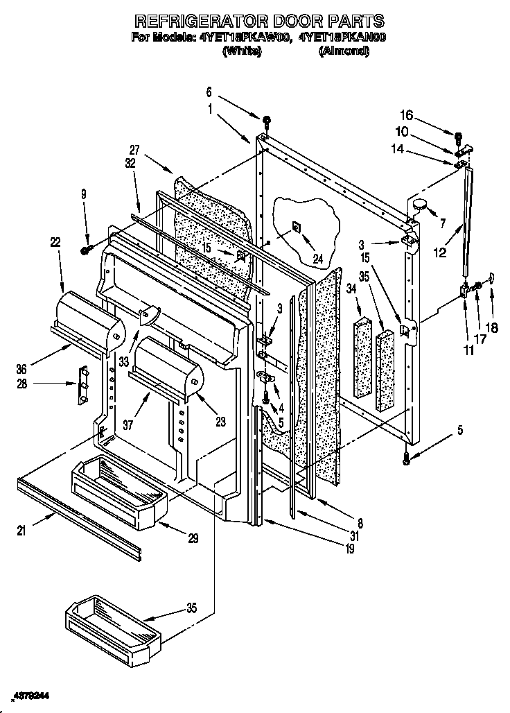 Refrigerator door