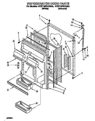 Refrigerator door