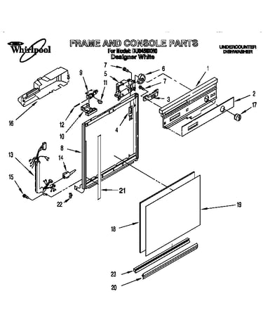 Frame and console