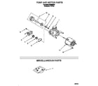 Whirlpool DU8450XB0 pump and motor diagram