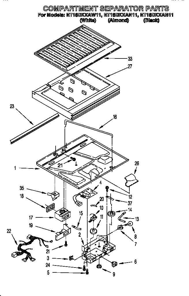 Compartment separator