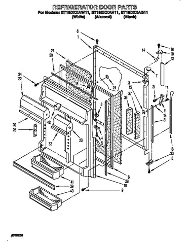Refrigerator door