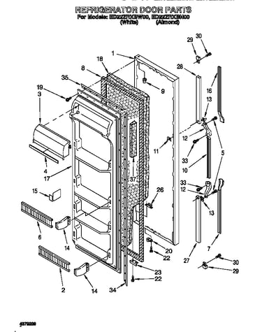 Refrigerator door