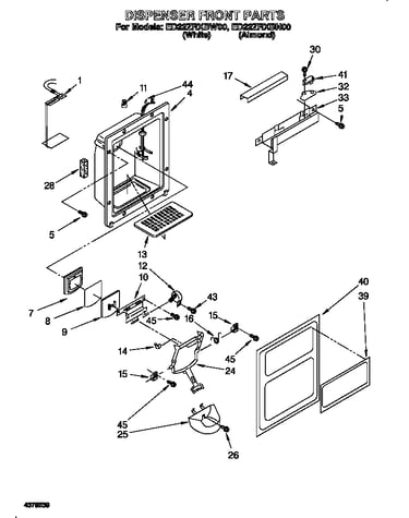 Dispenser front