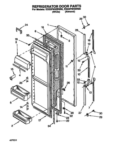 Refrigerator door