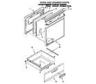 Whirlpool RF364BXBW0 door and drawer diagram