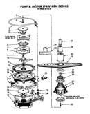 Pump and motor spray arm detail