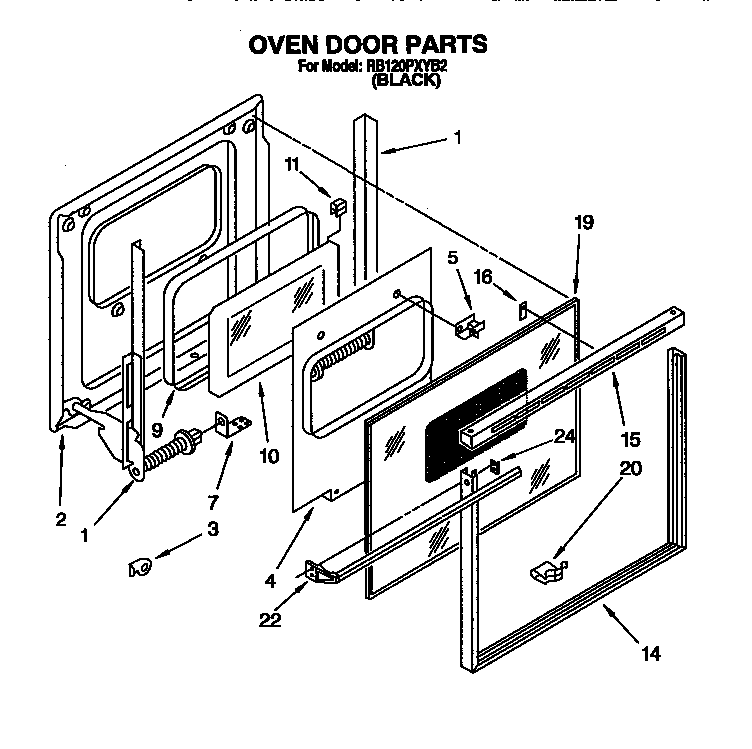 Oven door