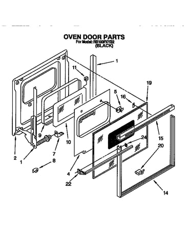 Oven door
