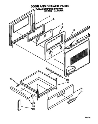 Door and drawer
