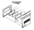 Whirlpool RB220PXYB3 oven door diagram