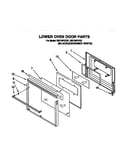 Lower oven door