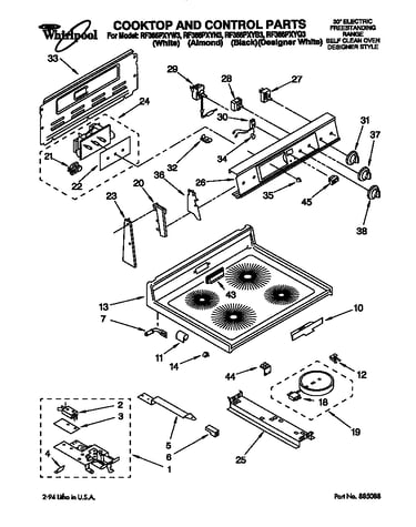 Cooktop and control