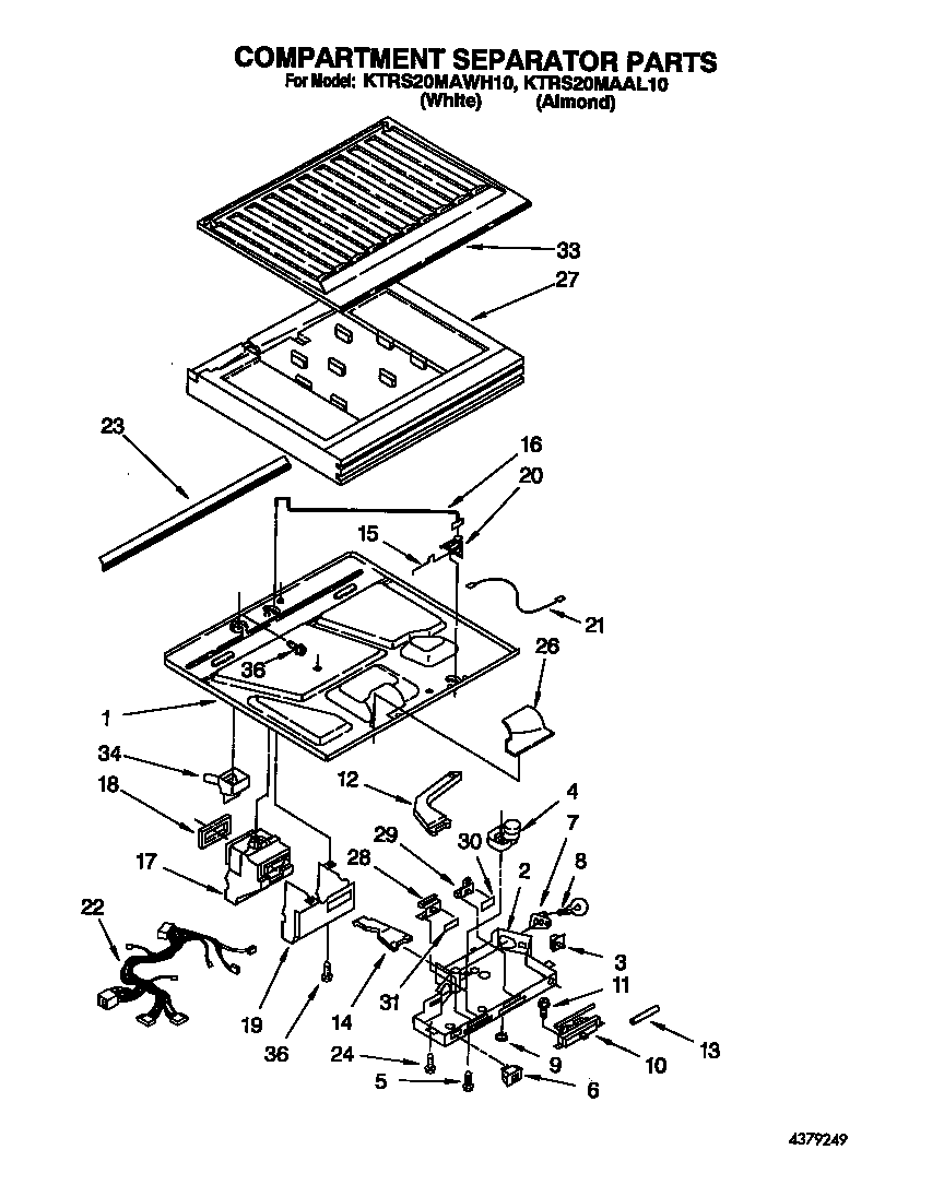 Compartment separator