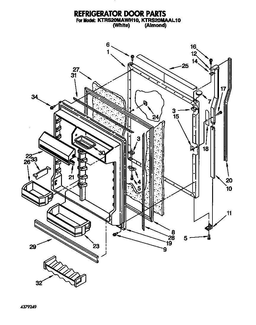 Refrigerator door