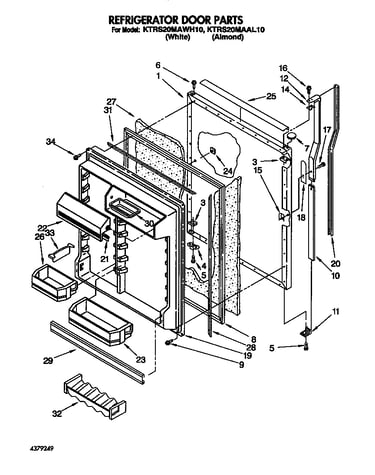 Refrigerator door