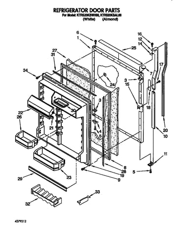 Refrigerator door