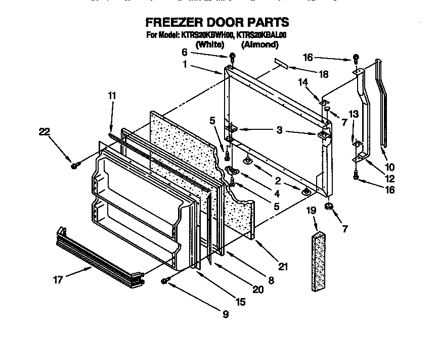 Freezer door