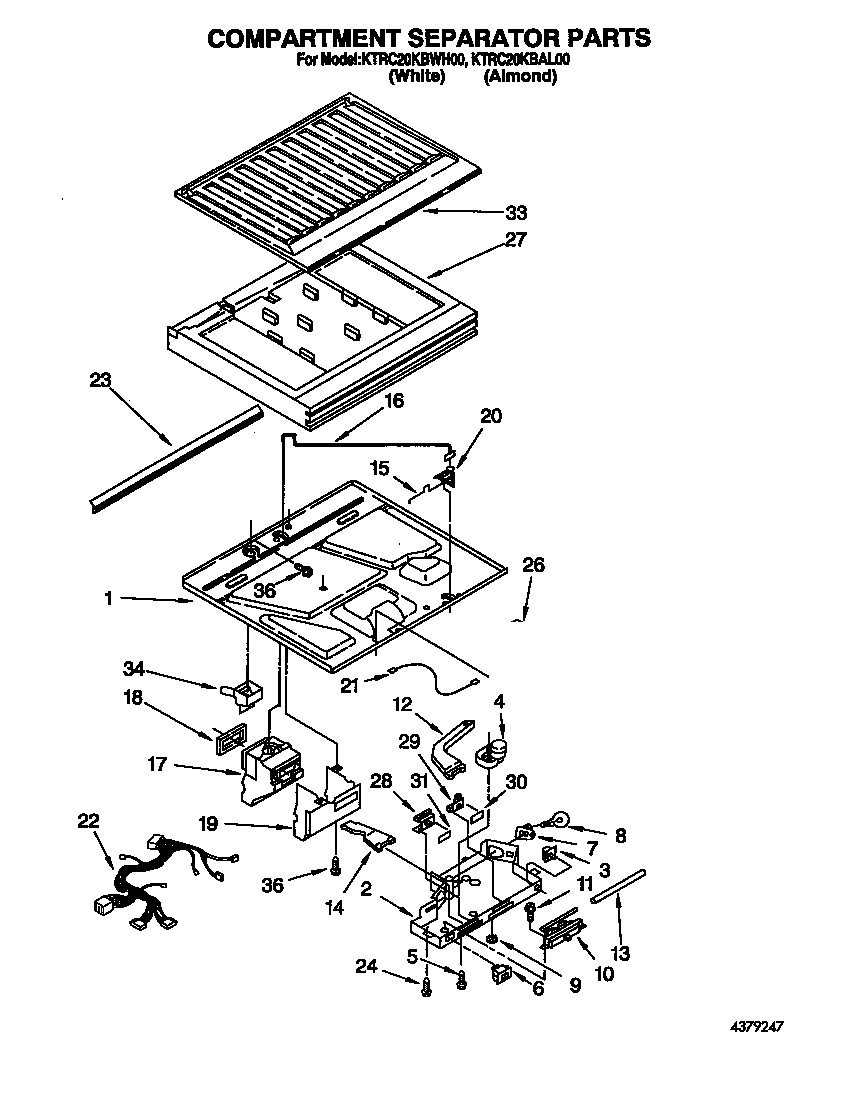 Compartment separator