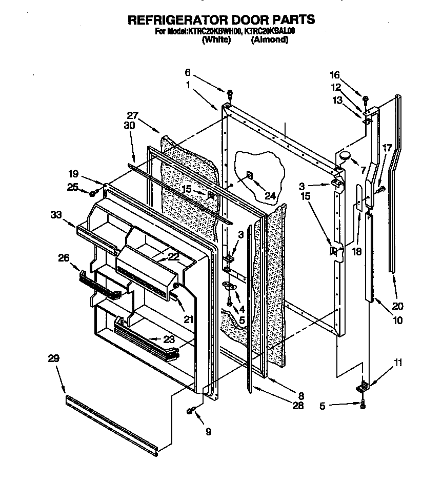 Refrigerator door