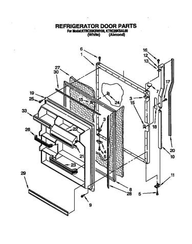 Refrigerator door