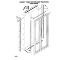 KitchenAid KSSS36DAX04 cabinet trims and breaker trim diagram