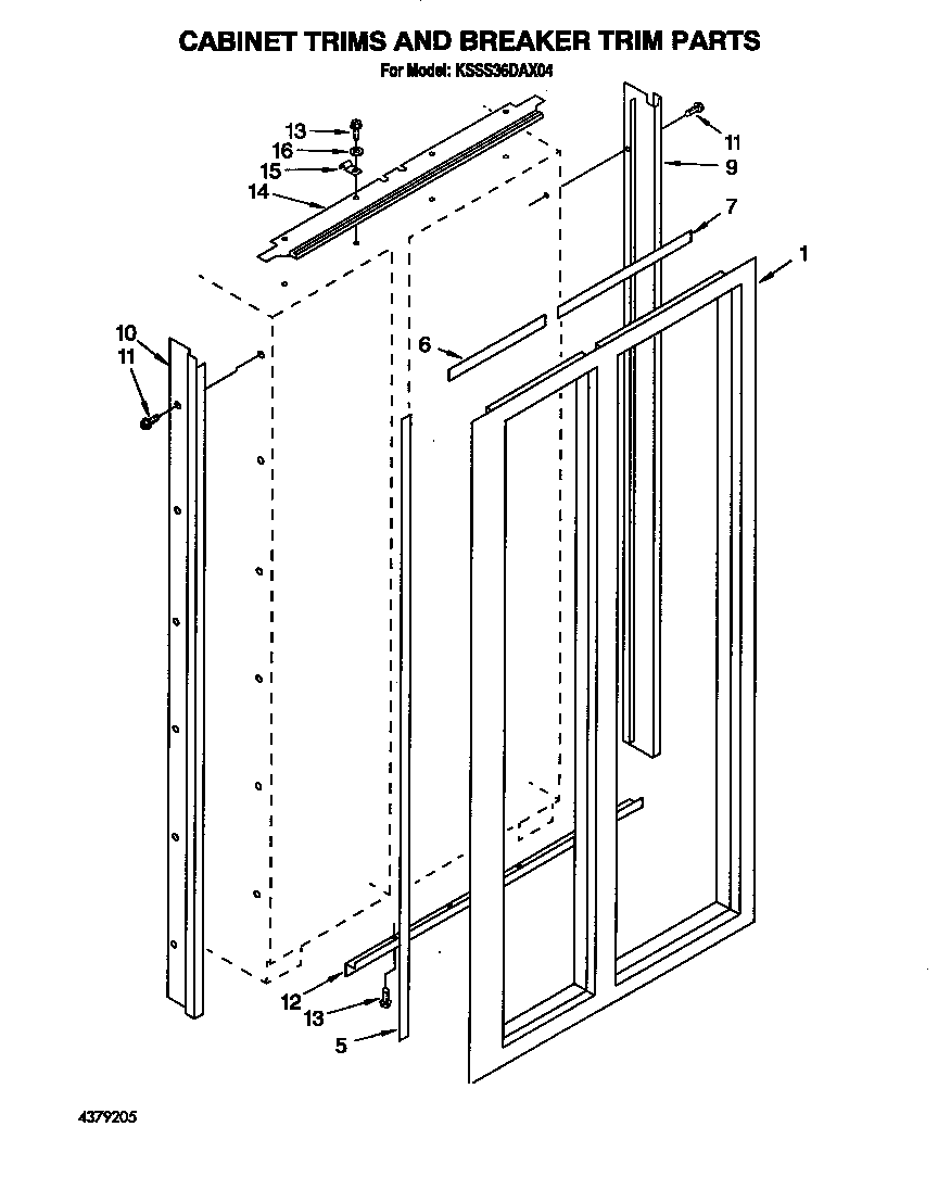 Cabinet trims and breaker trim