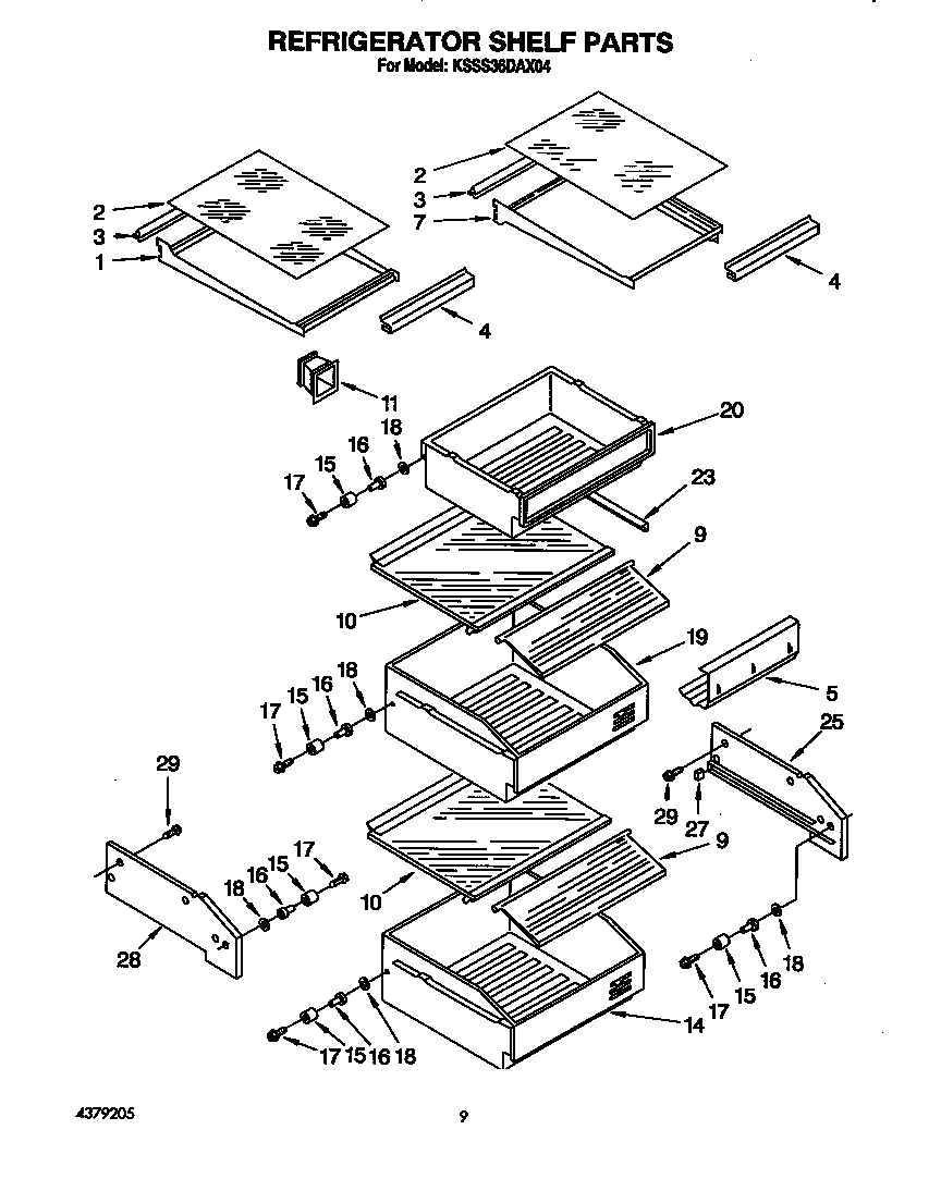 Refrigerator shelf