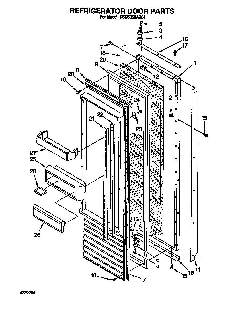 Refrigerator door