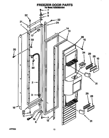 Freezer door