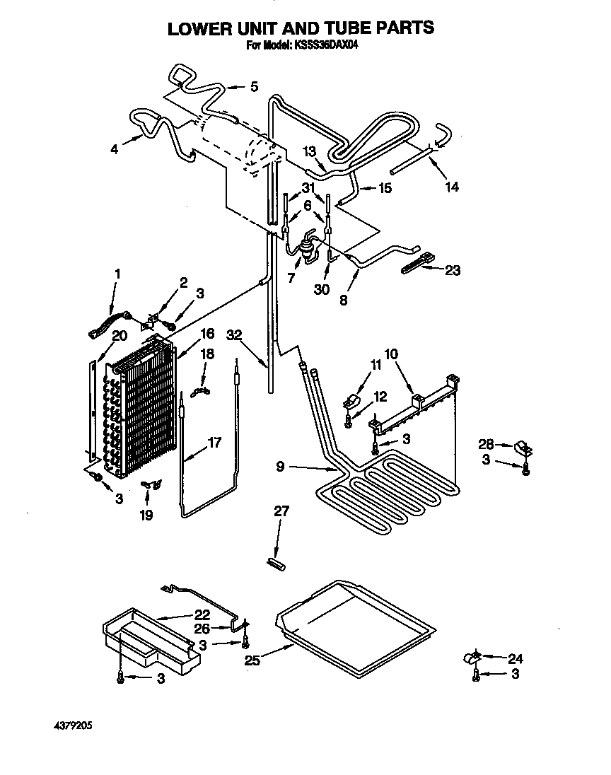 Lower unit and tube