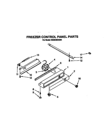 Freezer control panel