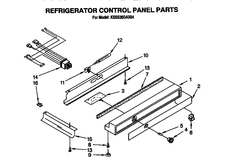 REFRIGERATOR CONTROL PANEL