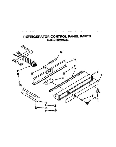 Refrigerator control panel