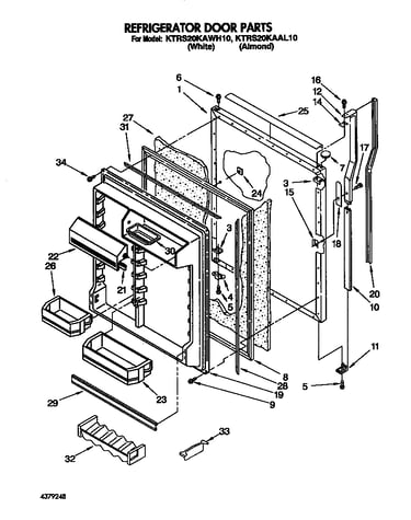 Refrigerator door