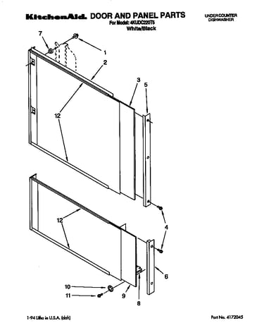 Door and panel
