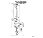 Roper RAL6245BW0 brake and drive tube diagram