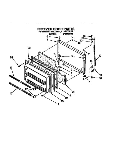 Freezer door