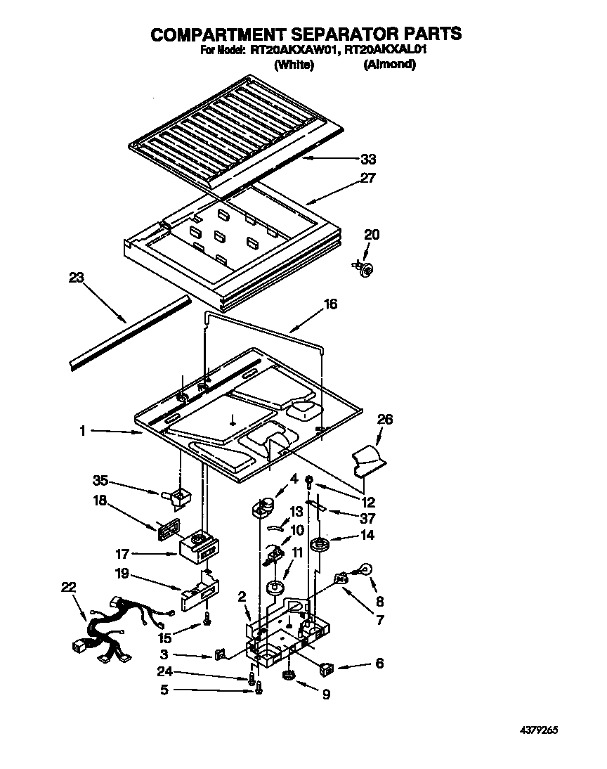 Compartment separator