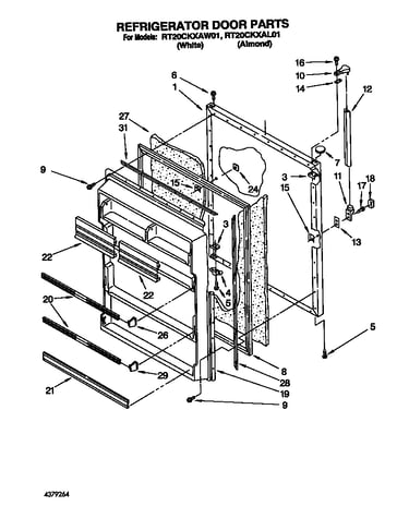Refrigerator door