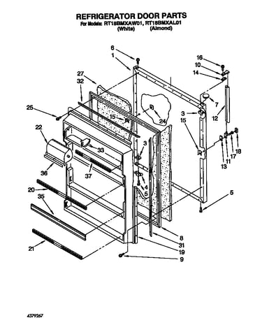 Refrigerator door